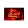 LED Neon Sign Son 500 Quelque part Margarita Beer Bar Pub Club 3D Signes Light Home Decor Artisanat Drop Livraison Lumières Éclairage Vacances Dhkjb