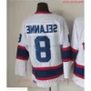 1972-1999 Movie Retro CCM Hockey Jersey Hafdery 8 Teemu Selanne 9 Bobby Hull 10 Dale Hawerchuk 13 Teemu Selanne 16 Laurie Boschman 27 52