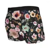 Onderbroek Burst Into Bloom (middernacht) Heren Boxer Briefs Boheems Zeer Ademend Hoge Kwaliteit Sexy Shorts Cadeau Idee