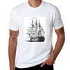 Herr t-skjortor hms fartyg av linjen t-shirt för en pojke snabbt torkande designer skjorta män