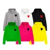 AAA+ herr/kvinnors tröjor Paris modedesigners stickade tröjor broderade röda solida färg stor kärlek turtleneck cardigan hoodie