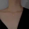 Hanger Kettingen Mode Vergulde Kwastje Zirkoon Sleutel Charme Ketting Voor Vrouwen Trendy Sieraden Bijoux Gift E374