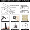 Zegary ścienne Zegar ścienny DIY do biura domowego 40 cm Nowoczesne 3D zegar ścienny lustro naklejki hotelowe Pokój Pokój