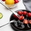 Dinnerware Sets 6 Pcs Chocolate Fondue Fork Stainless Steel Forks Set Marshmallows Skewer Cream Cheese Ice Luxury Tableware