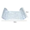 Matelas de natation flottant gonflable pliable avec accessoires de piscine à paillettes