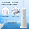 Tandblekning Dentistry Oral Irrigator Jet for Cleaning, USB Magnetic Base Rechargeble Irrigator Bag 8.45oz Water Tank Potent Dental Water Flossser 5 Lägen