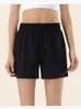 Lu Yoga Short Women Sports Cross Cross LU Tapne z kieszeniami Running Fitness Elastyczna gimnastyka trening bielizny Krótkie legginsy DK200