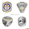 Trois anneaux de pierre 20212022 Astros World Houston Baseball Championship Ring No.27 Altuve No.3 Fans Cadeau Taille 11 Drop Livraison Bijoux Dhs9A