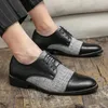 Dress Shoes Classic Black Brogue Man Fashion Casual Daily Office Men England Style Comfortable Lace-up Men's Formal