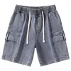 Jeans voor heren Werkkleding Denim shorts voor de zomer Dunne losse kwartbroek Fuzzy House Jean Regular Fit Heren E Motion