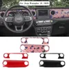 Bil Dashboard Control Panel Gear Shift Panel Cover Automotive Interior Stickers för Jeep Wrangler JL Sahara3342663