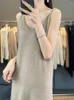 Casual Dresses Long Slip Dress For Women Wool Sleeveless Vests Arrivals Knitwear Sweaters & Jumpers Comfortable Simple And Fashionable