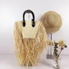 HBP Straw Tassel Bag Fashion Rattan Weave Ladies Handies Handbag مصمم شهير مصمم يدويًا أكياس رسول الكتف