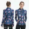 Lu Align Lu Define Lady Yoga extérieur à manches longues manteau Fitness vestes formation impression vêtements de sport femme Stretch vêtements de sport vêtements fins St 68