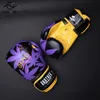 Boxningshandskar 6 12 14oz pu läder Muay Thai Guantes de Boxeo Sanda Free Fight MMA Kick Boxing Training Glove For Men Women Kids 240122