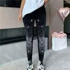 Leggings femininas diamante cuecas para mulheres 2024 primavera outono versátil outwear collants com elevador de salto respirável moda casual calças