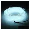 LED-Neonzeichen EL-Draht 30 m 10 Farben Seilrohr 2, m DIY-Lichtleiste Flexible Lichter Glow Party Bar Tanzdekoration Drop Delivery Ligh Dhaej