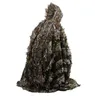 Zestawy polowań Camo 3D Liść Cloak Yowie Ghillie Oddychający otwarty poncho typu Camouflage BirdWatching Windbreaker Suit Suit Garniwa 13130046