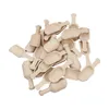 Mini Wooden Teaspoon Small Salt Shovel Bath Salt Spoon Milk Powder Scoops Wood Condiment Spoons Coffee Tea Sugar Spoons Q924