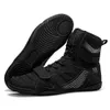 Anti Slip Boxing Shoes Women Men Professional Wrestling Shoes Youth Fighting Shoes Big Size EUR 35-47