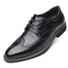 Kleid Schuhe Männer Casual Runde Kappe Brogue Britischen Stil Business Büro Mann Wohnungen Oxfords Für Männliche Formale