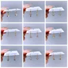 Hoop Earrings Trendy Small Pendant Huggie For Women Gold Color Plated Cubic Zircon Jewelry