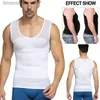 Canottiere da uomo Shapewear da uomo Vita Trainer Canotta Controllo della pancia Body Shaper Be-In-Shape Intimo snellente Correzione dei pori Canotta CanottaL240124