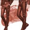 Hot Selling New Products In Spring And Autumn, European And American Solid Color PU Strap Casual Men's Leather Pants