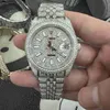 AP Watch Diamond Moissanite Out Out Can Test Motre Be Luxe 904L Steel Relojes zegarki Sapphire Glass Haterproof and Stuphproof CZ MECHANICAL Ruch
