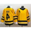 Vintage Hockey Jerseys #4 Bobby Orr Jersey Mens Black 75th Winter Classic Yellow Stitched Shirts 1976 Nation Team A Patch M-X 97