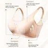 コスチュームアクセサリー2351女性用のアンダーワイヤープラスサイズのサイズセクシーなレース薄いカップブラジャー乳房乳房乳房切除コットンポケットブラジャーデュアル目的