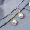 Dangle Earrings DIY Handmade Pearl Korean Dongdaemun Niche Design Sense Vintage Fashion Temperament Small Sweet Potato Model