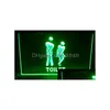 Led Neon Sign Divertente Toilette Ingresso Birra Bar Pub Club 3D Insegne Luce Decorazioni per la casa Artigianato Consegna di goccia Luci Illuminazione Festività Dhtm9