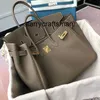 Genuine Leather Handbag Bk Bag Leather Women's Bag Grain Calfskin Lock Bag Handbag 25 30 35 40 Large Bag