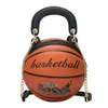 Fashion Round Basketball Sacs Sac pour femmes Creative Basketball Style Sac Messenger Messenger Handsbags Personality2696