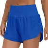 Lu-18 Speed Up Shorts Sneldrogend Ademend Sport Hotty Hot Short Dames Fitness Nep Tweedelig Lichtbestendig Gevoerd Yogalegging Hardlopen Gol 95