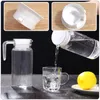 Dinnerware Sets 6 Pcs Cooler Lid Pitcher Replacement Cover Clear Plastic Home Accessory Water Bottle