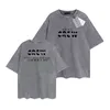 Moda para hombre camiseta diseñador Ba Tees Marca de lujo Vintage Retro lavado camisetas para hombre para mujer de manga corta Hip Hop Streetwear Tops Shorts Ropa casual Ropa B-27