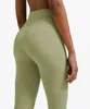 Kvinnor Yoga Outfit Suit Pants High midja Sport Raising Hips Gym Wear Leggings Elastic Fitness Tights Workout Set Lu 64