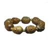 Strand Wholesale Green Sandalwood De arton lärjungarna till Buddha pärlor 23mm 20mm armband