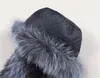 Damen-Mütze aus echtem Fuchspelz, russische Uschanka-Mütze, Mongolei-Mütze, Trappermütze, Jägermütze, Winter-warme Skimütze