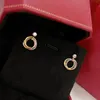 Trinity Earring Charms For Woman Stud Designer Gold plaqué 18K T0P Fashion Fashion Luxury Taille européenne Brand Designer Vintage Gift exquis avec boîte 010