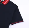 Nowa moda londyńska Anglia koszule Polos Projektanci Polo koszulki High Street Haftowanie drukarnia