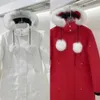 Designer de luxo das mulheres para baixo parkka jaqueta de inverno ao ar livre casual canadá longo à prova de vento casaco superior impermeável à prova de neve ganso
