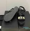 디자이너 -Women 's Sandals 럭셔리 편지 여름 여자 하이힐 남성 캐주얼