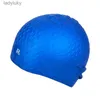 Swimming caps Droplet Shaped Swimming Cap for Men Women Large Silicone Waterproof Adults Swim Hat Summer Natacion Ear Protect Diving EquipmentL240125