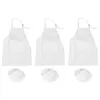 Chains 6-Piece Children's Apron And Chef Hat Set Adjustable Kitchen For Cooking Painting