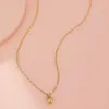 Ожерелья с подвесками из нержавеющей стали, ожерелье с сердечком для женщин, 2024, модная цепочка для губ, простые ювелирные изделия