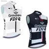 Tanktops voor heren Nieuw 2024 FDJ Fietsvest Sneldrogend Fietsshirt Windjack Heren Dames Zomer Ropa Ciclismo Mouwloos Fietsshirt T-shirtL240124