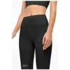 Lu Align Lu Pantaloni lunghi da donna per yoga senza cuciture Pantaloni yoga nudi Fitness Nono pantalone Ragazza Sport Abbigliamento sportivo Vita alta Senza cuciture Scrunch Completo 13